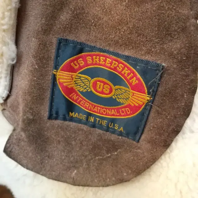 USA Sheepskin 리얼항공무스탕  . L