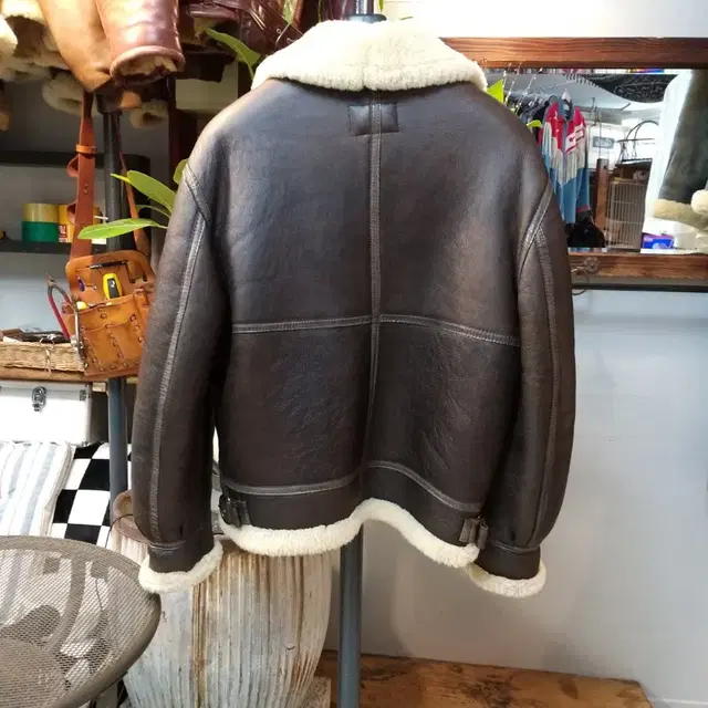 USA Sheepskin 리얼항공무스탕  . L