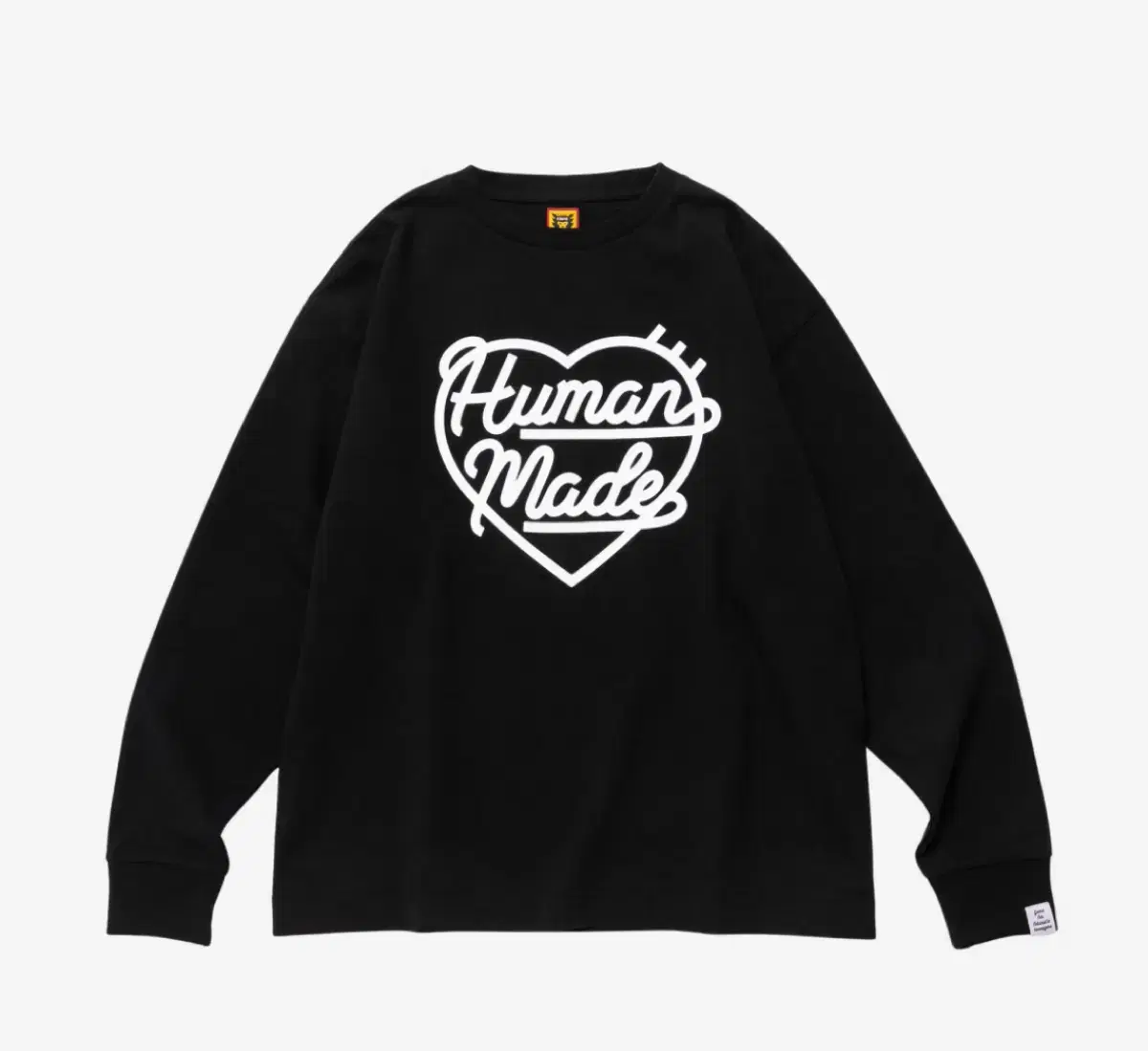 XXL] Humanmade Heart Long Sleeve T-Shirt Black