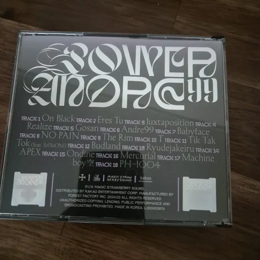 실리카겔 POWERANDRE99 앨범 팝니다.