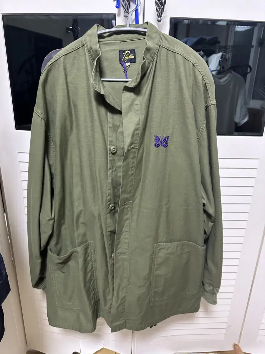 [L] Needles Army Shirt Olive