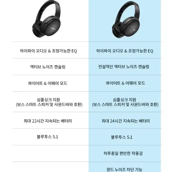 (무배)보스 qc 헤드셋 판매