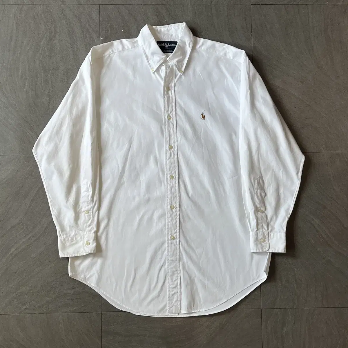 Polo Genuine White Multi-Logo Poplin Shirt