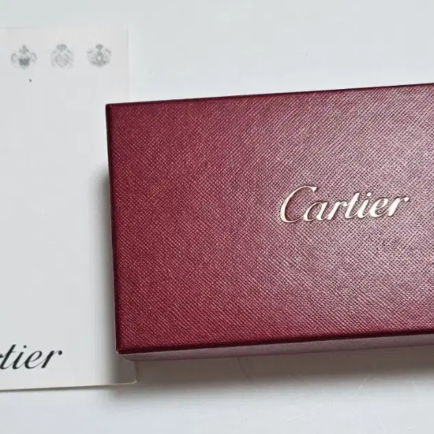 정품 까르띠에 Cartier 케이스와 정품 인보이스카드 케이스