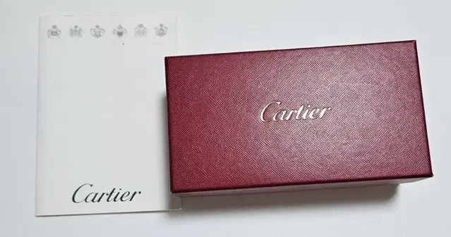 정품 까르띠에 Cartier 케이스와 정품 인보이스카드 케이스