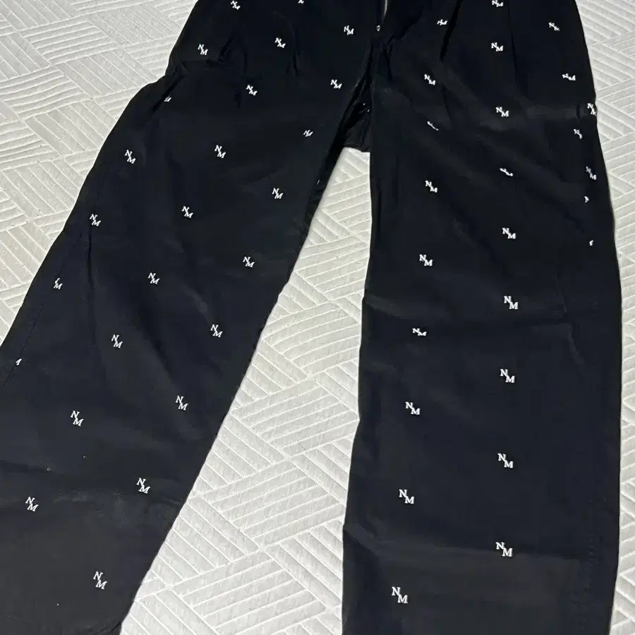 NM PATTERN PANTS - BLACK