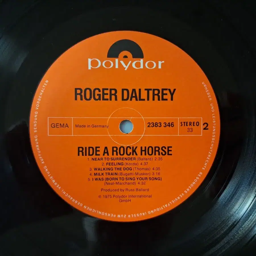 수입반/Roger Daltrey - Ride a rock house LP