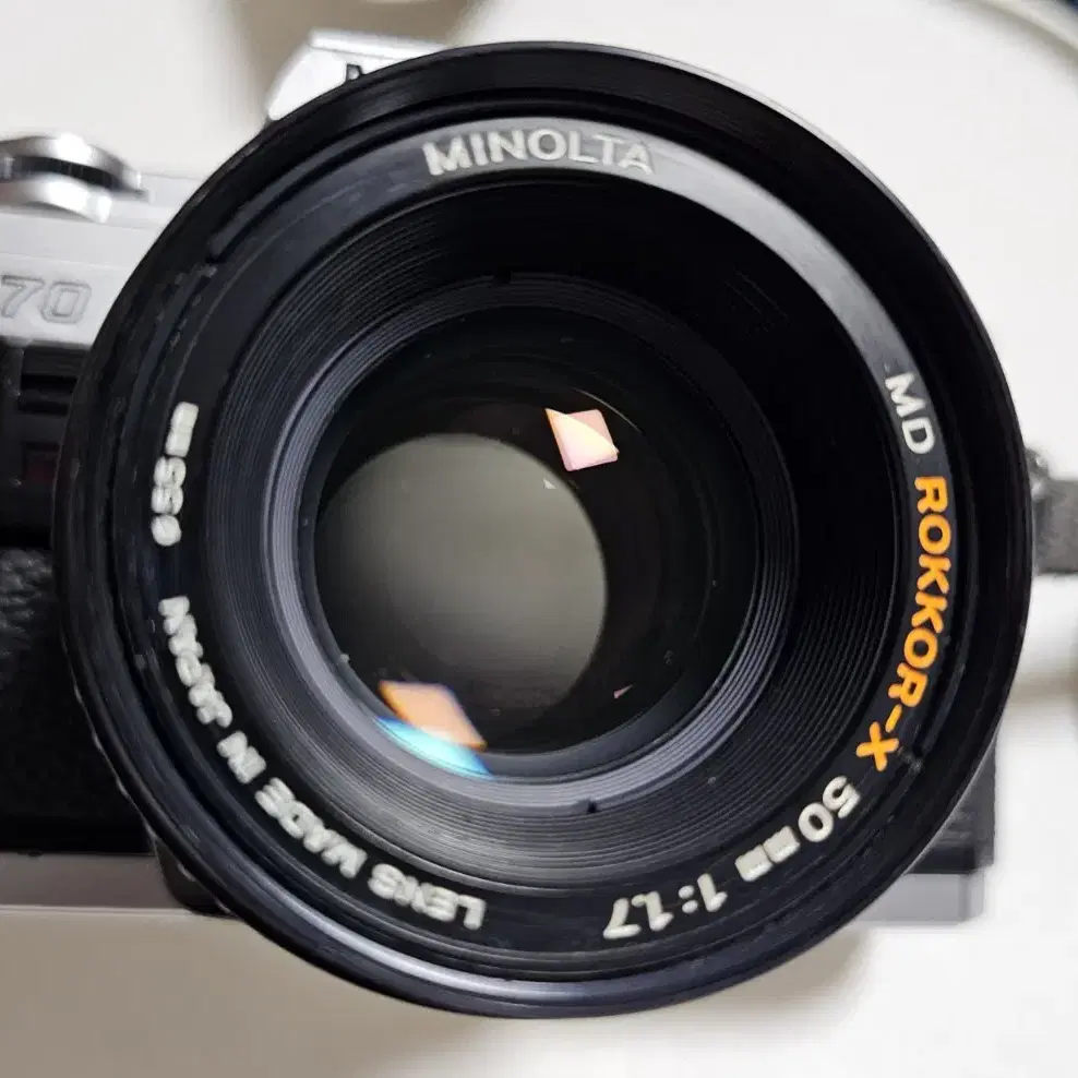 특A급 필름카메라 미놀타 minolta X-370바디와 1.7렌즈