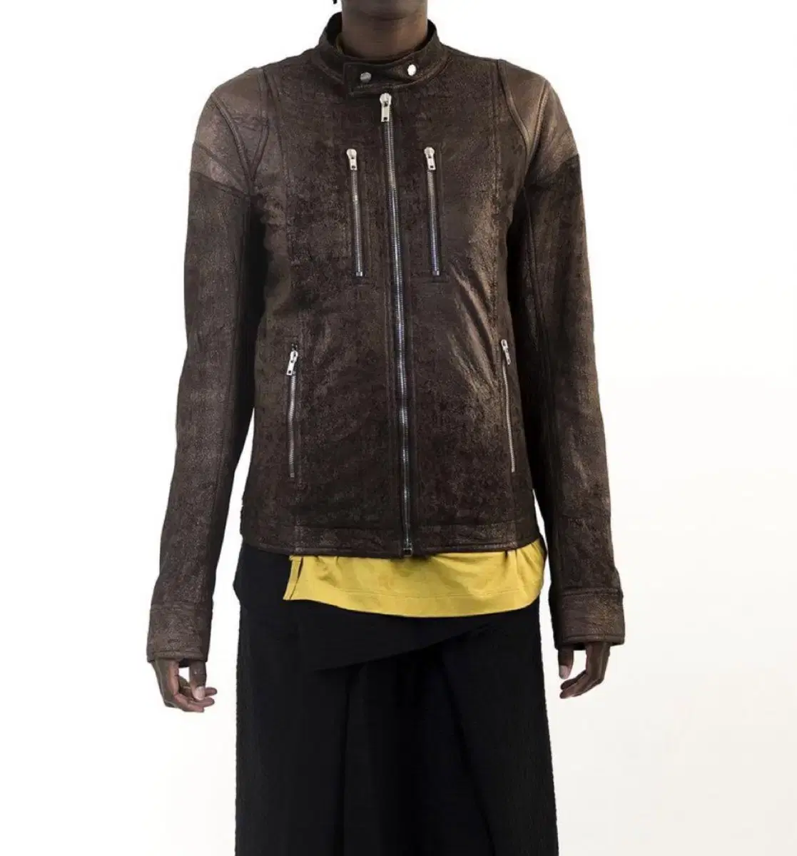 Rick Owens 20ss TECUATL IES Biker Leather Jacket