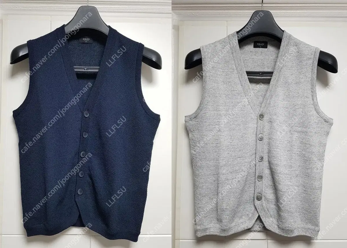 [New arrival - free shipping][GALAXY] horsehair light gray knit vest /knit vest