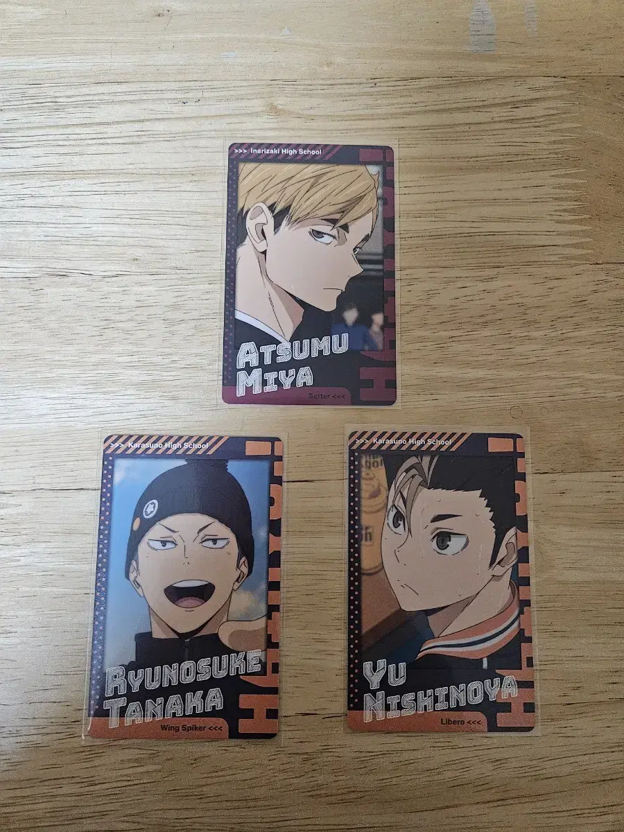 (Price reduced)Haikyuu Snapmide Photo Card (Atsumu/Ryunosuke/Nishinoya)