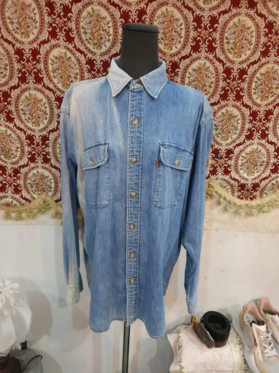 Levi's Orange Belly Denim Shirt