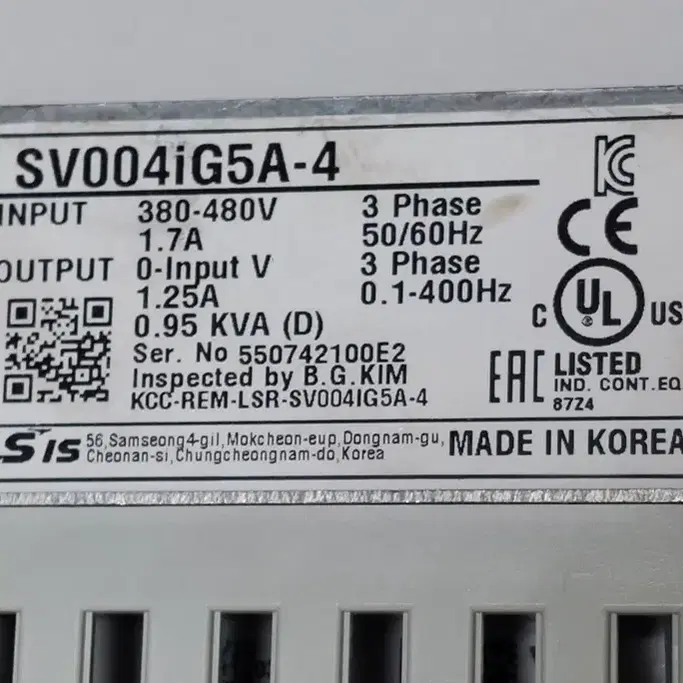 LS LV004iG5A-4 (0.4Kw) 반마력 인버터 (재고20대)