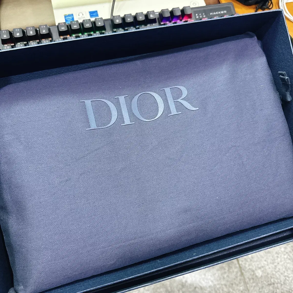 [Dior] 오블리크 자카드 A4 지퍼 파우치