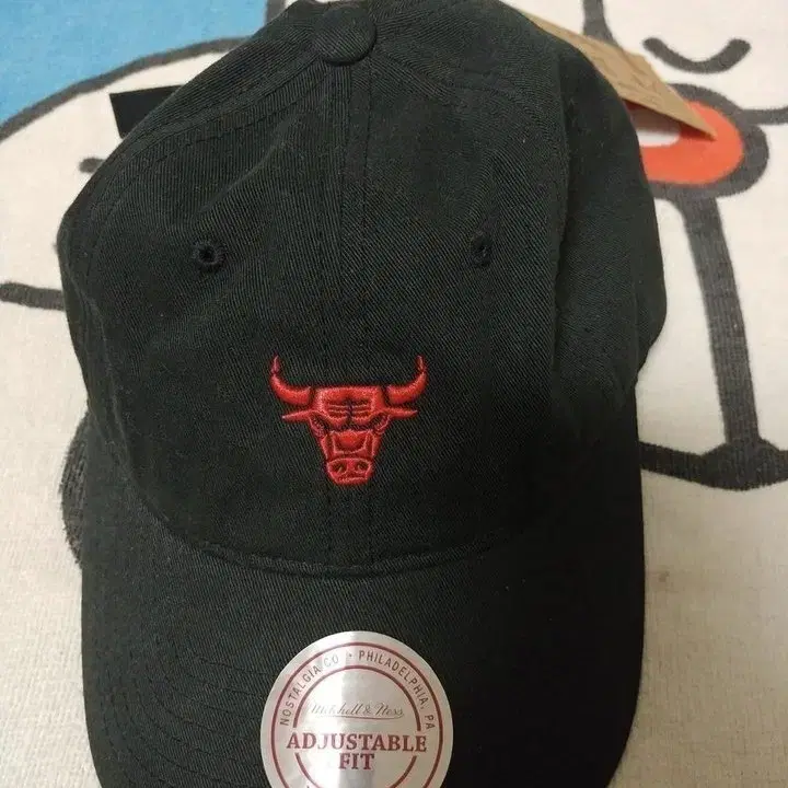 새상풐)CHICAGO BULLS 시카고불스 스몰로고 미첼앤네스 볼캡