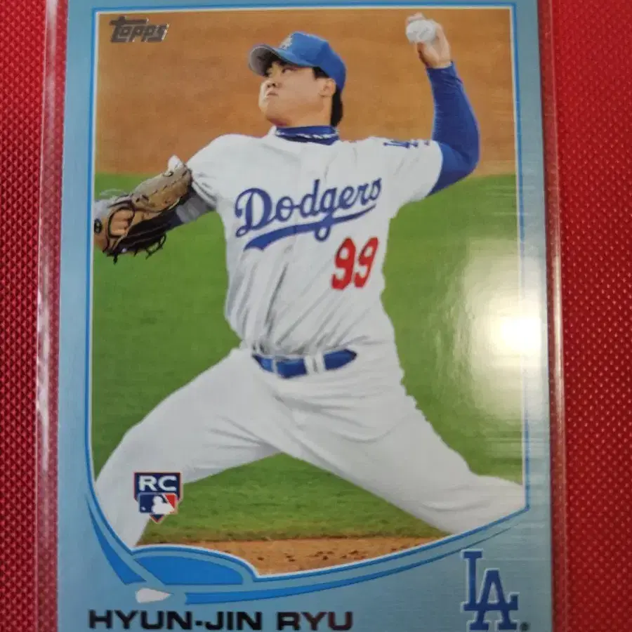 류현진 2013 topps blue 루키 카드