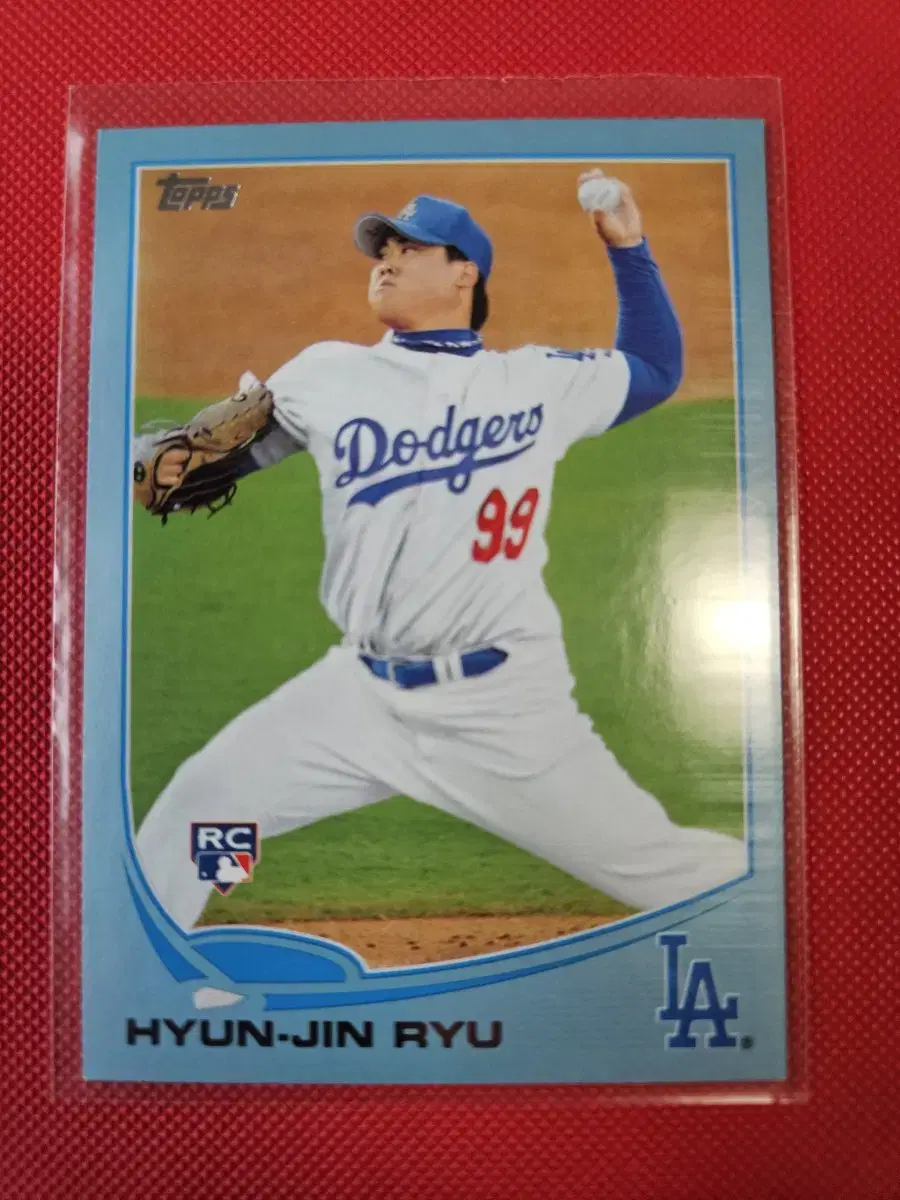 류현진 2013 topps blue 루키 카드