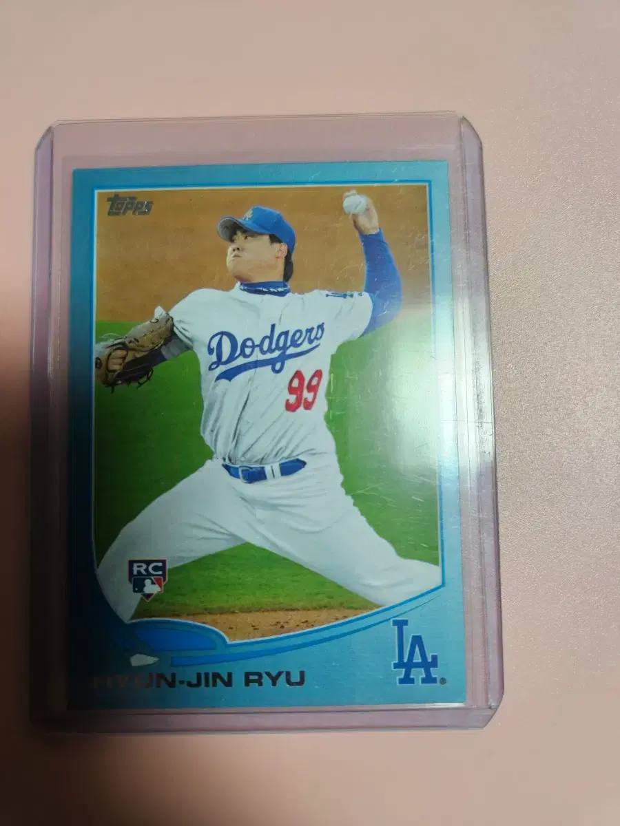 류현진 2013 topps blue 루키 카드