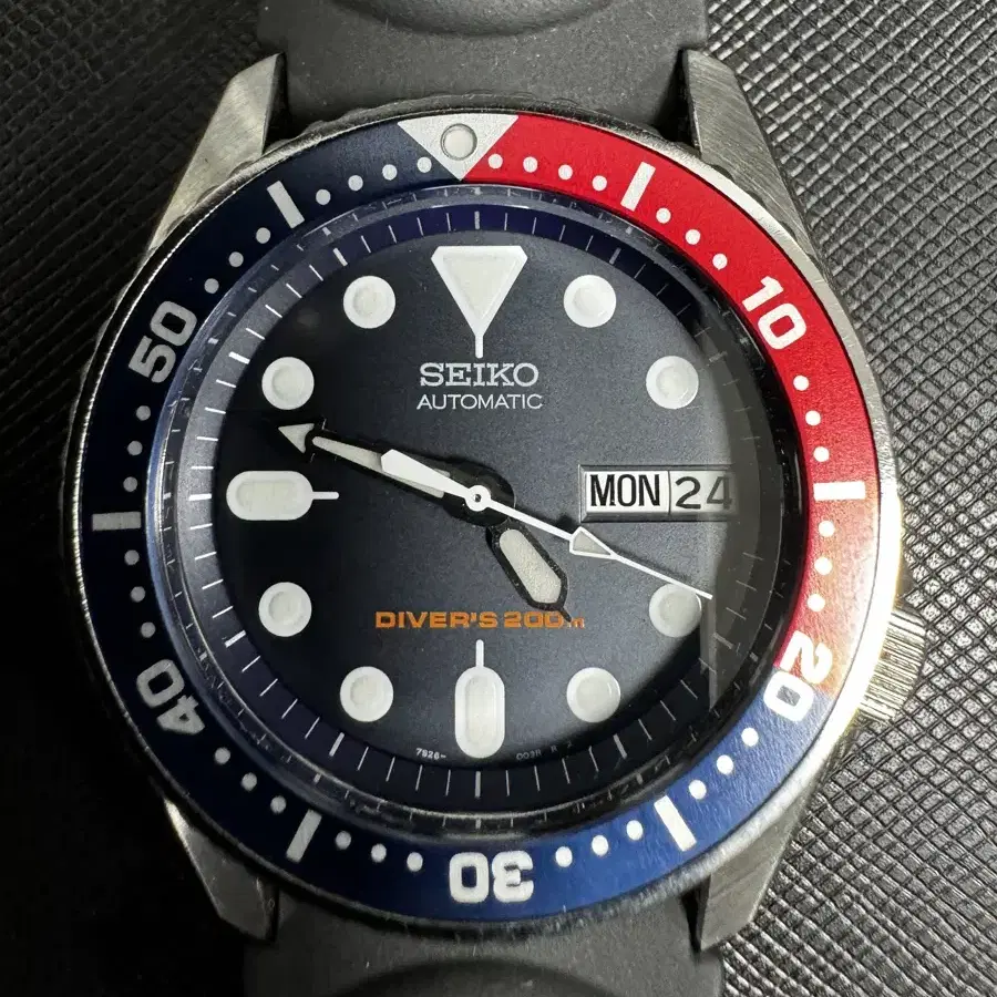 미사용 세이코 SKX015 펩시 다이버 희소 시계