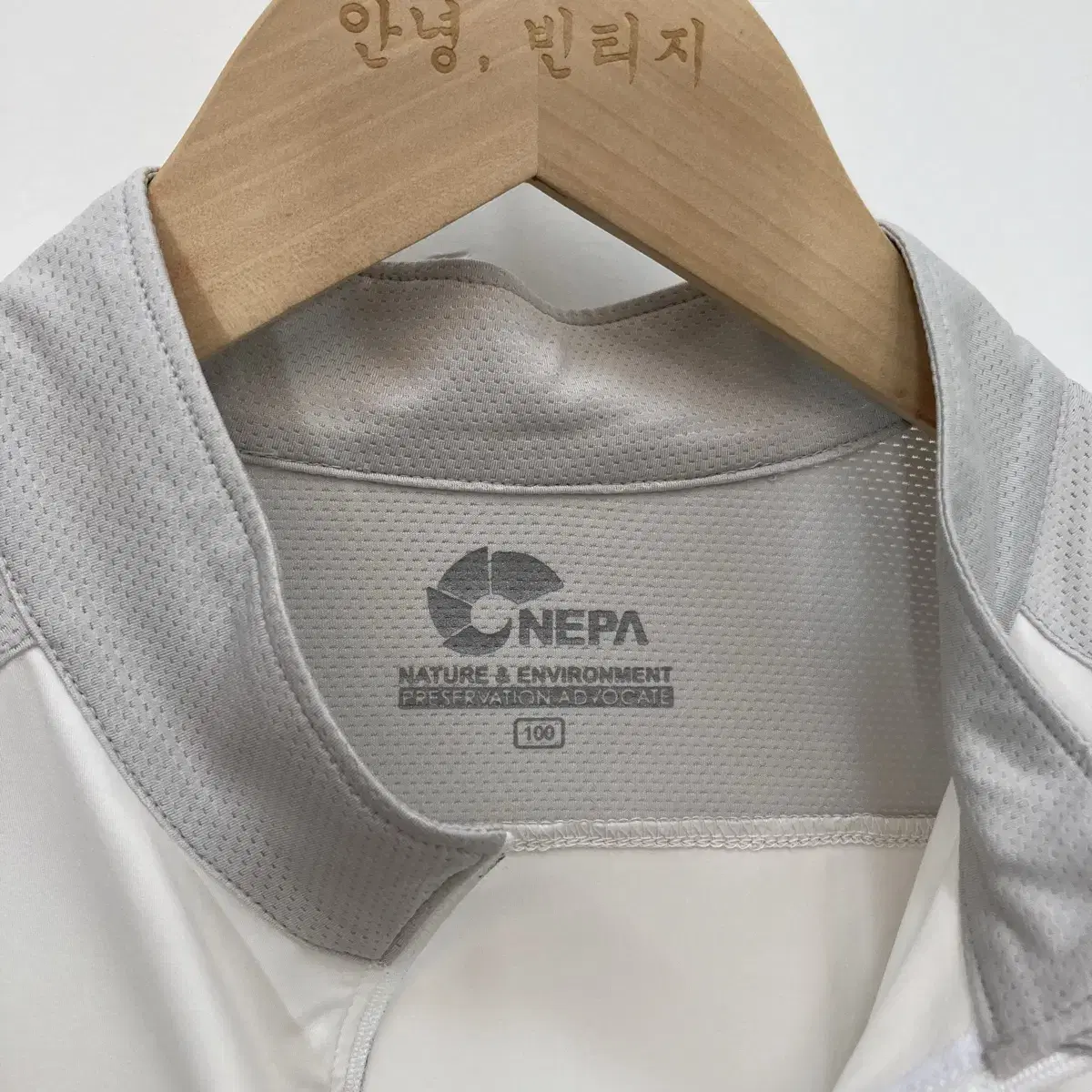 네파 반집업 반팔티 L(100) Nepa Half Zip up