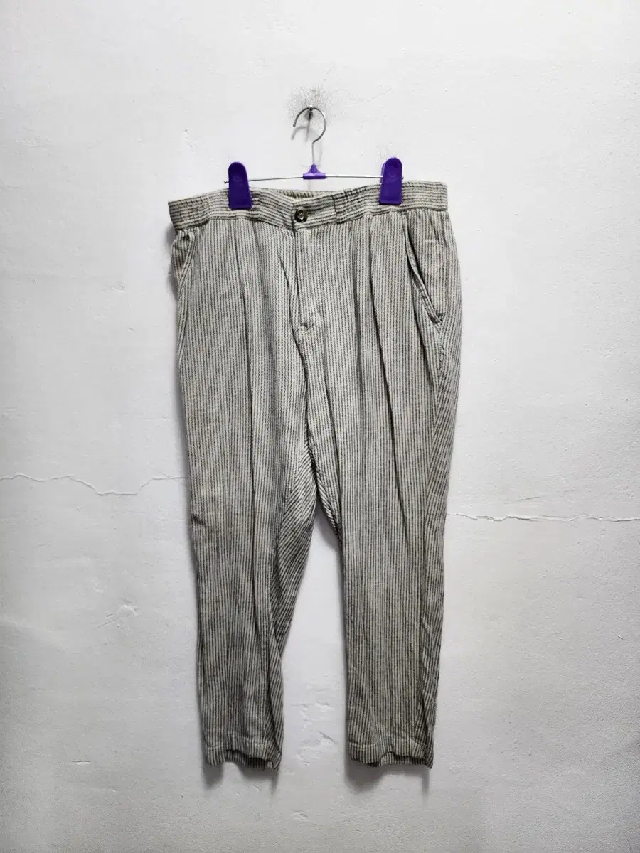 Buckaroo striped linen pants in buckaroo