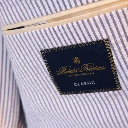 Brooks Brothers/브룩스브라더스/싱글수트/시어서커/블루/42R