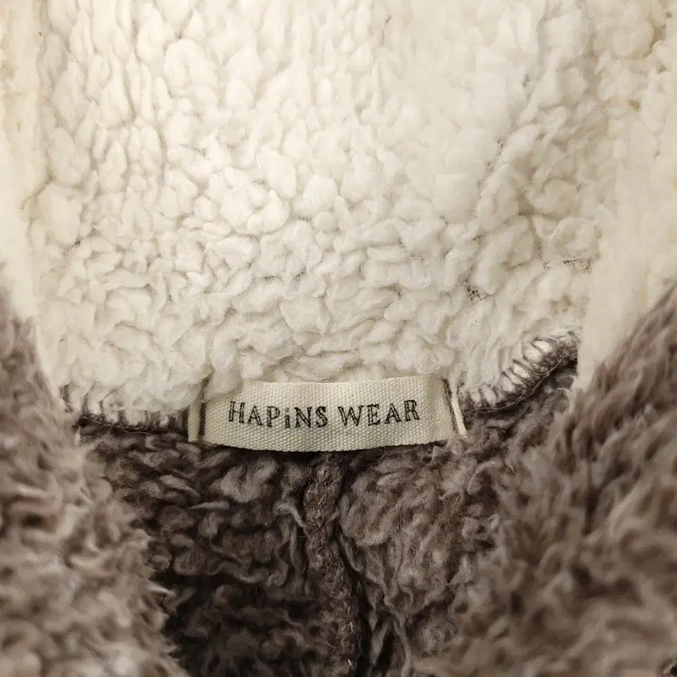 HAPiNS WEAR 브라운 아이보리 곰 테디베어 곰돌이 뽀글이 플리스