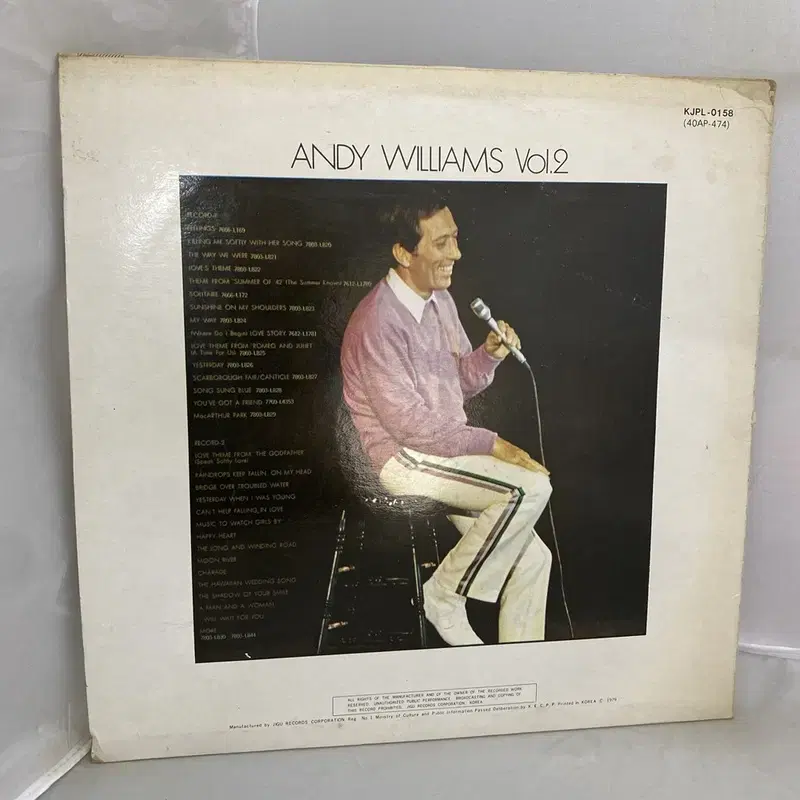 ANDY WILLIAMS LP / C1046