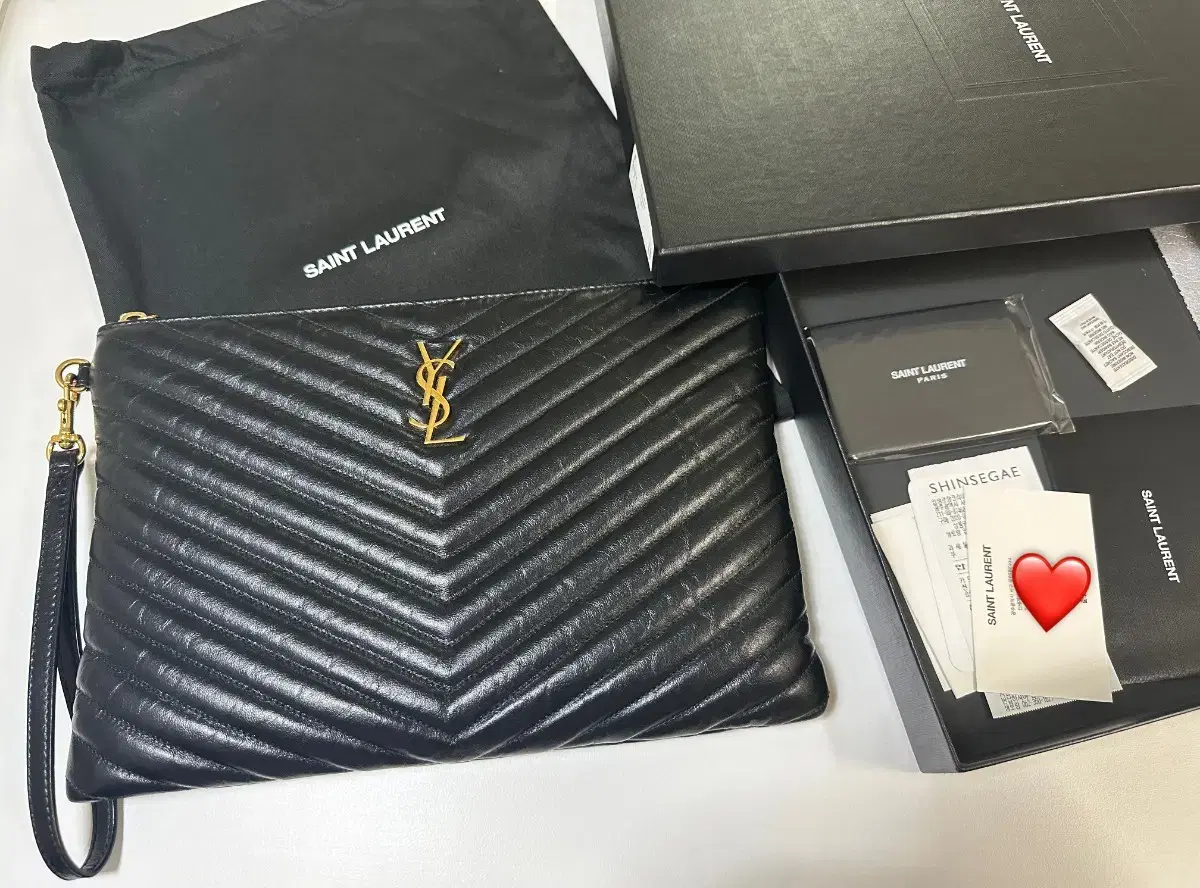 Saint Laurent clutch new métallique keum best