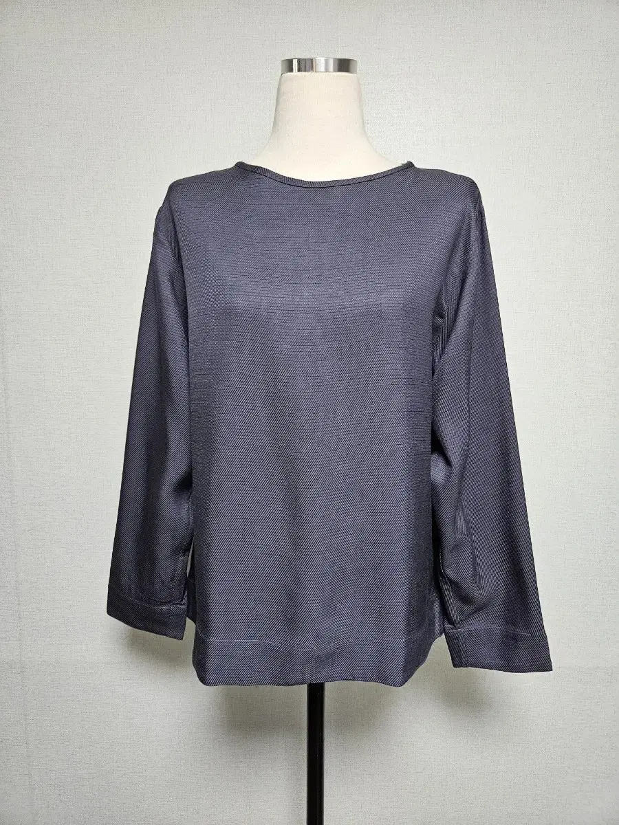 S Massimo Dutti Massimo Dutti Wide-fitting round-neck blouse