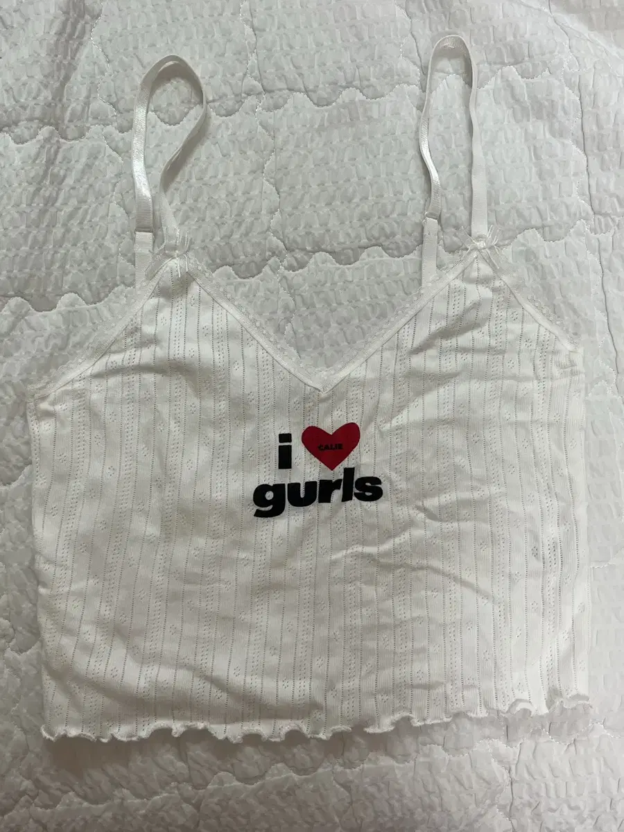 에즈이프캘리 나시 CALIE GURLS SLEEVELESS WHITE