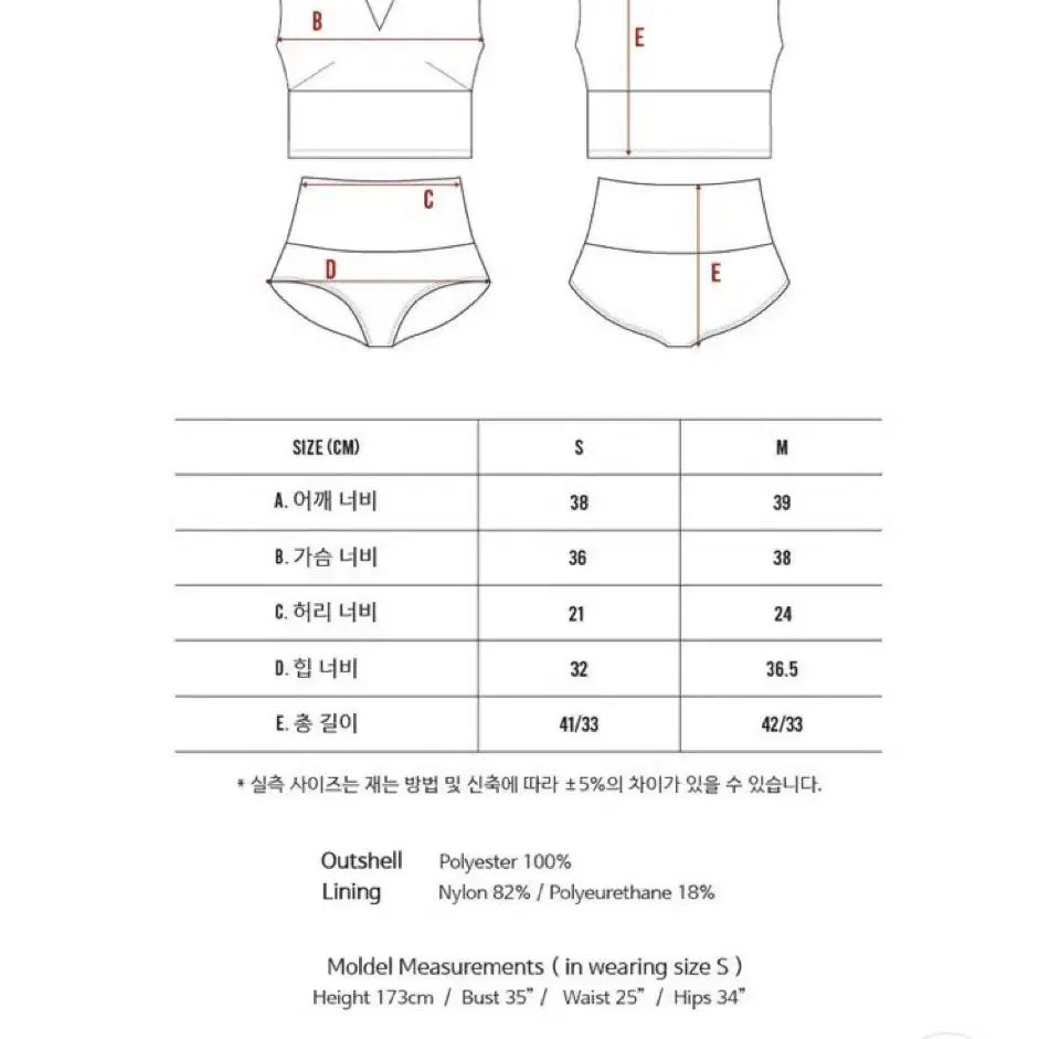 플라주 립 브이넥 스윔 세트 네이비 m