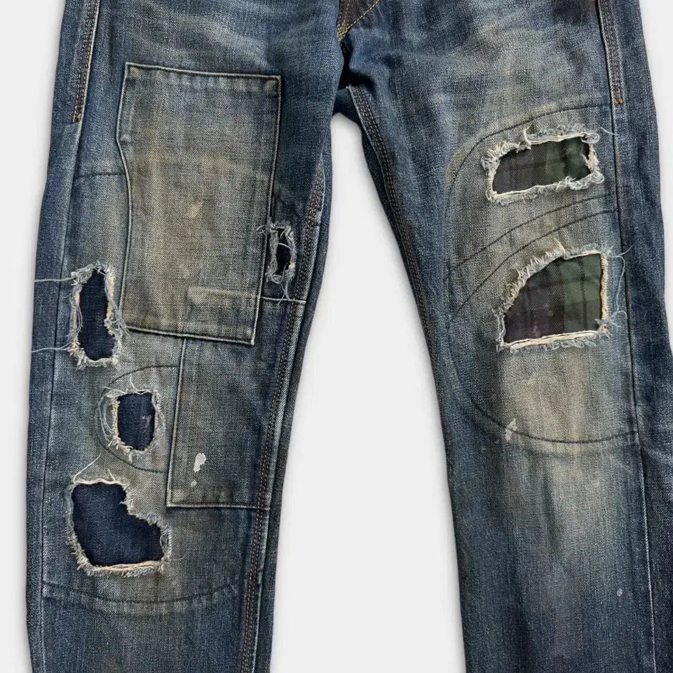 vintage bagarch punk denim pants