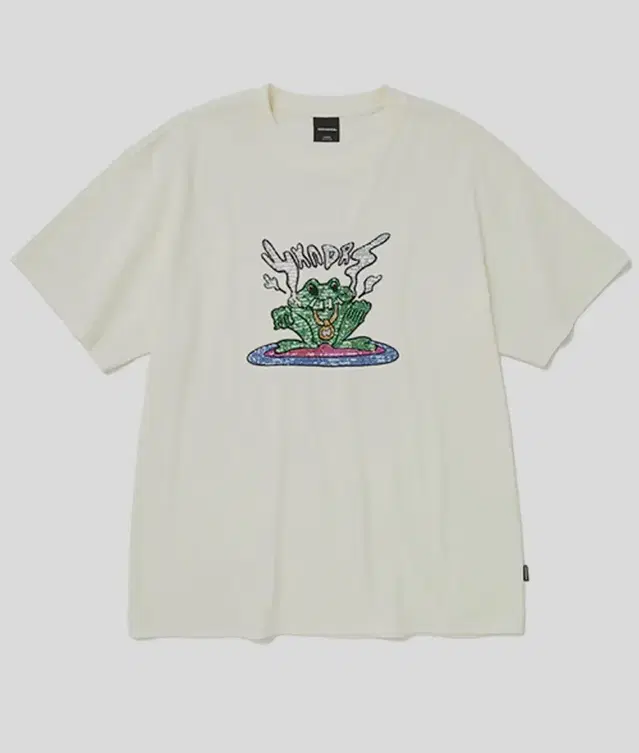 위캔더스 FROG SPANGLE T-SHIRT (IVORY)