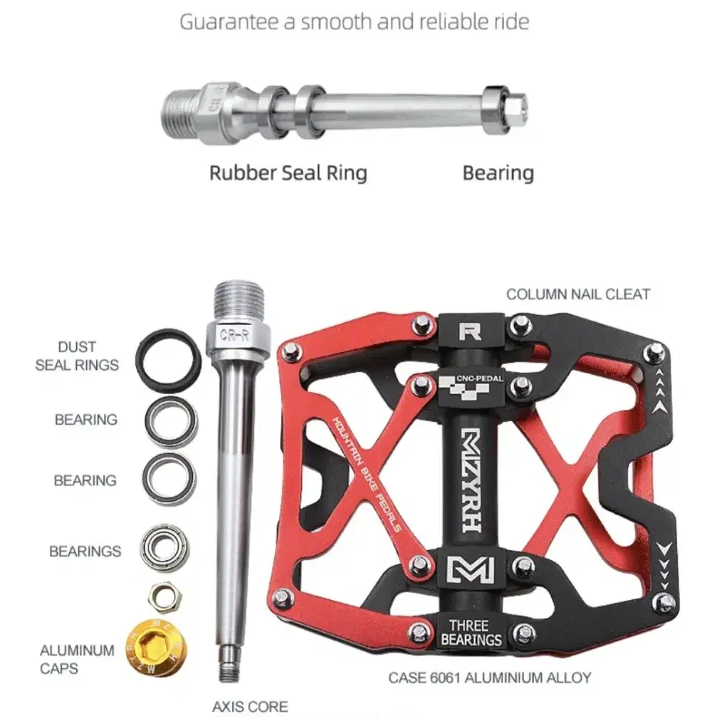 3베어링 고급 알루미늄 페달