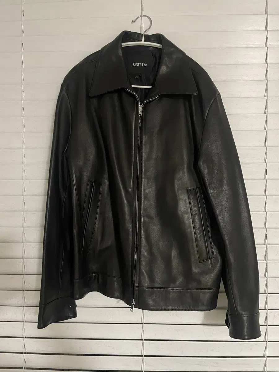 [95] System Homme Lambskin Two-Way Zip-up Jacket