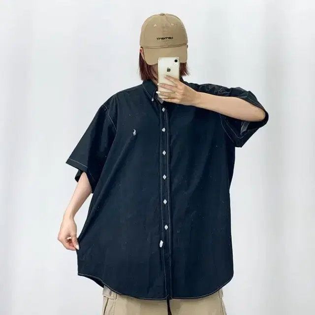 [3XL]폴로 블랙 반팔셔츠 CH5760