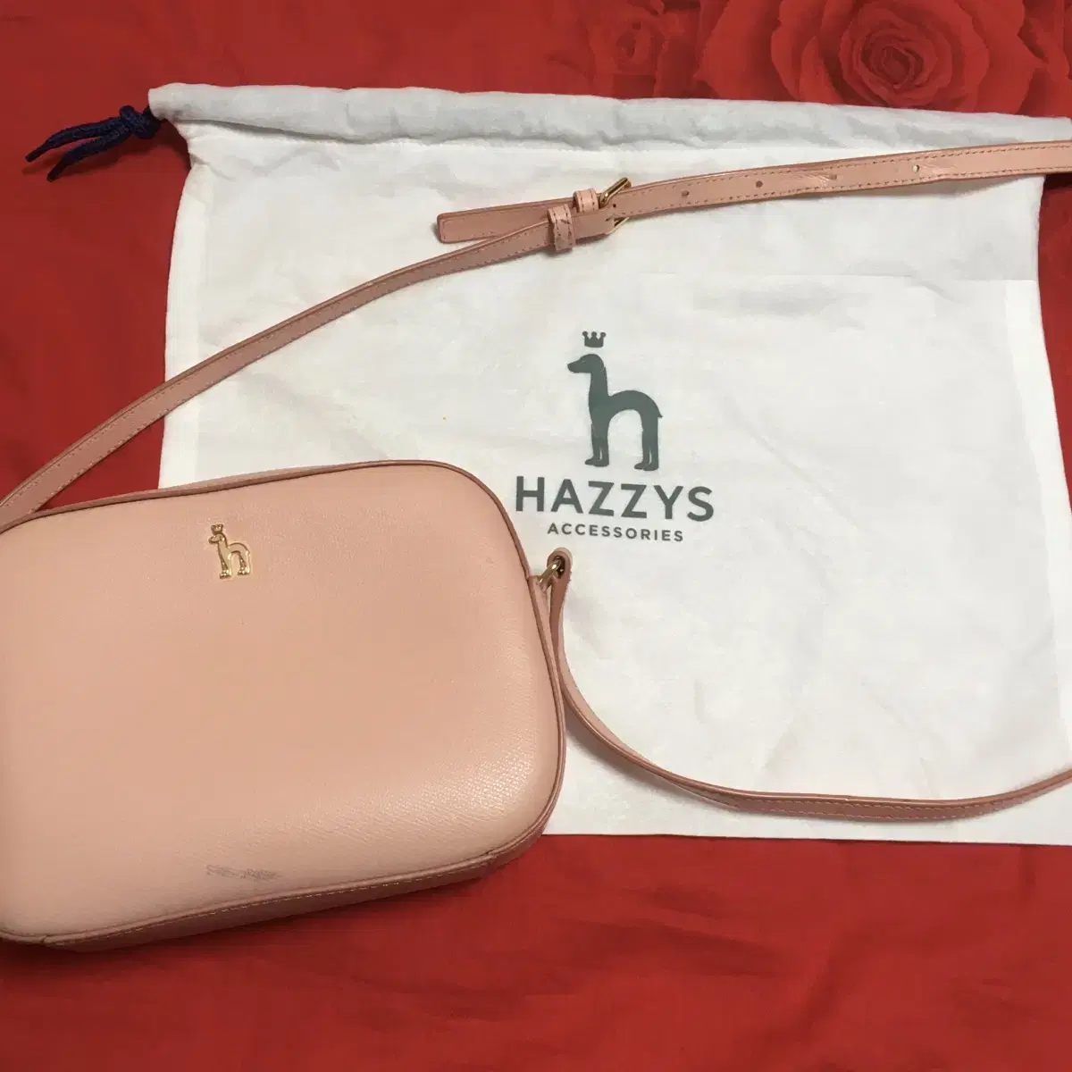 Genuine Hedges Pink Crossbody Bag HAZYS Mini Medium Pink Dachshund Bag