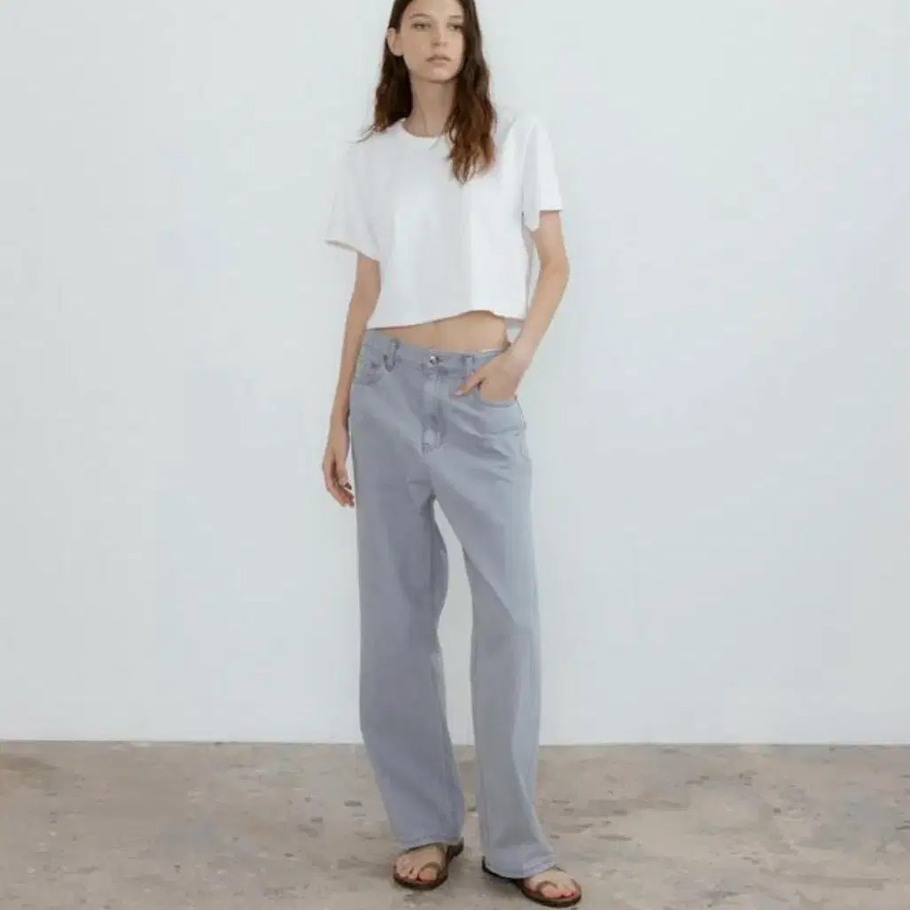 타낫 T/T toft wide pants 그레이 M