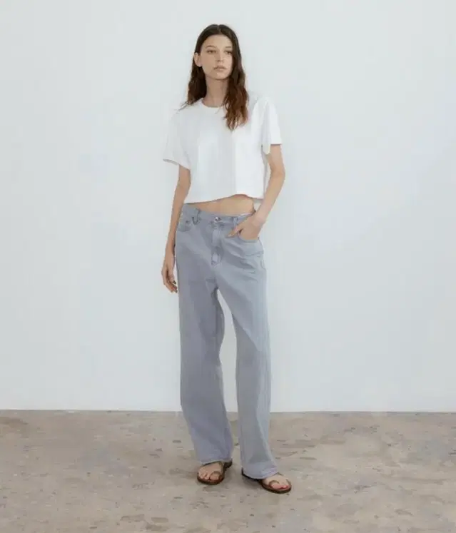 타낫 T/T toft wide pants 그레이 M