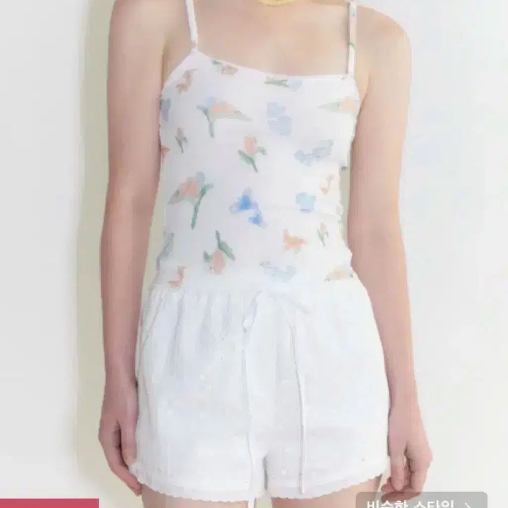 시눈 플라워 리본 슬리브리스Flower Ribbon Sleeveless