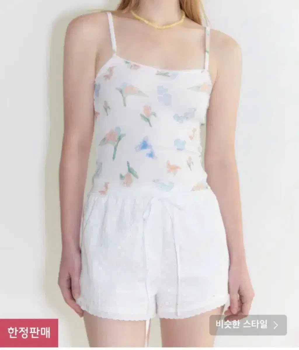 시눈 플라워 리본 슬리브리스Flower Ribbon Sleeveless