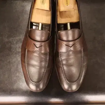 Santoni/산토니/페니로퍼/브라운/UK8.5/270