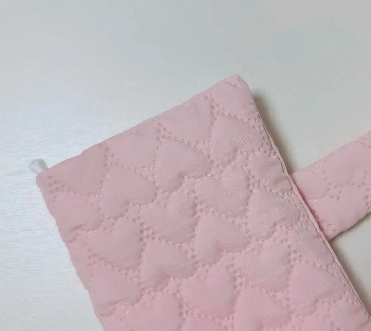 A6 Fabric Heart Diary Cover (Pink/Cream/Black)