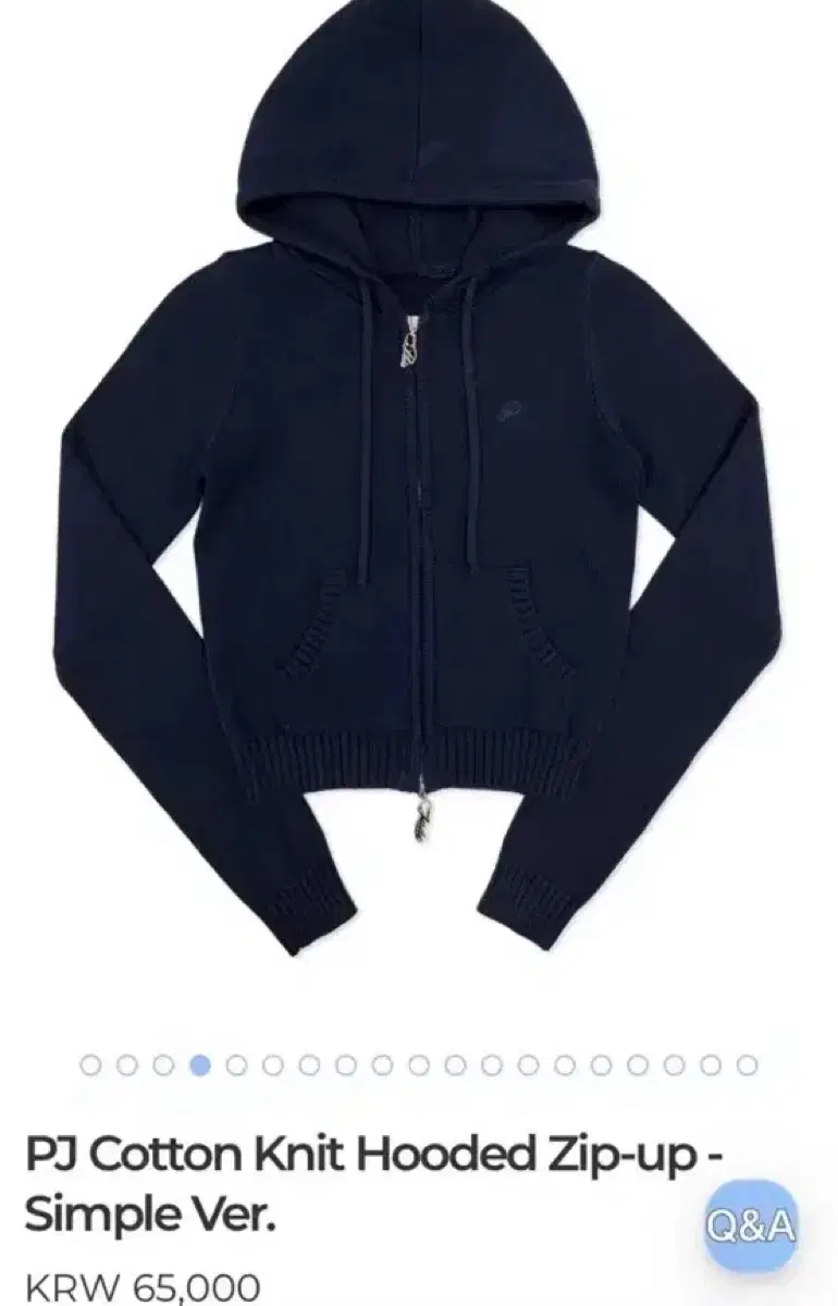 페일제이드Cotton Knit Hooded Zip-up - Simple