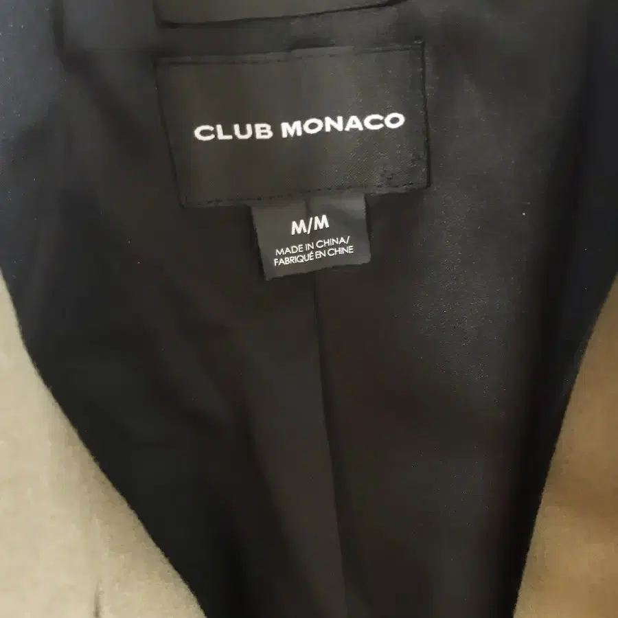 CLUB MONACO(클럽모나코) 여성 양가죽 배색 코트