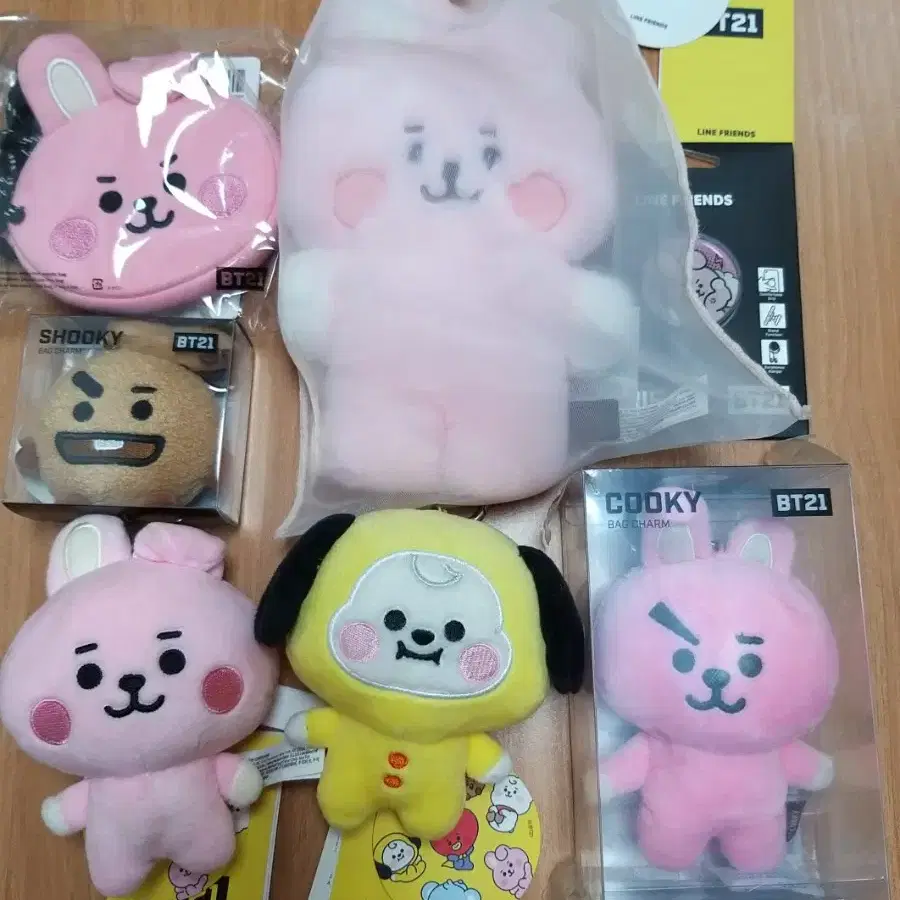 BT21 백참 방탄 인형  쿠키 치미 베이비 플랫퍼