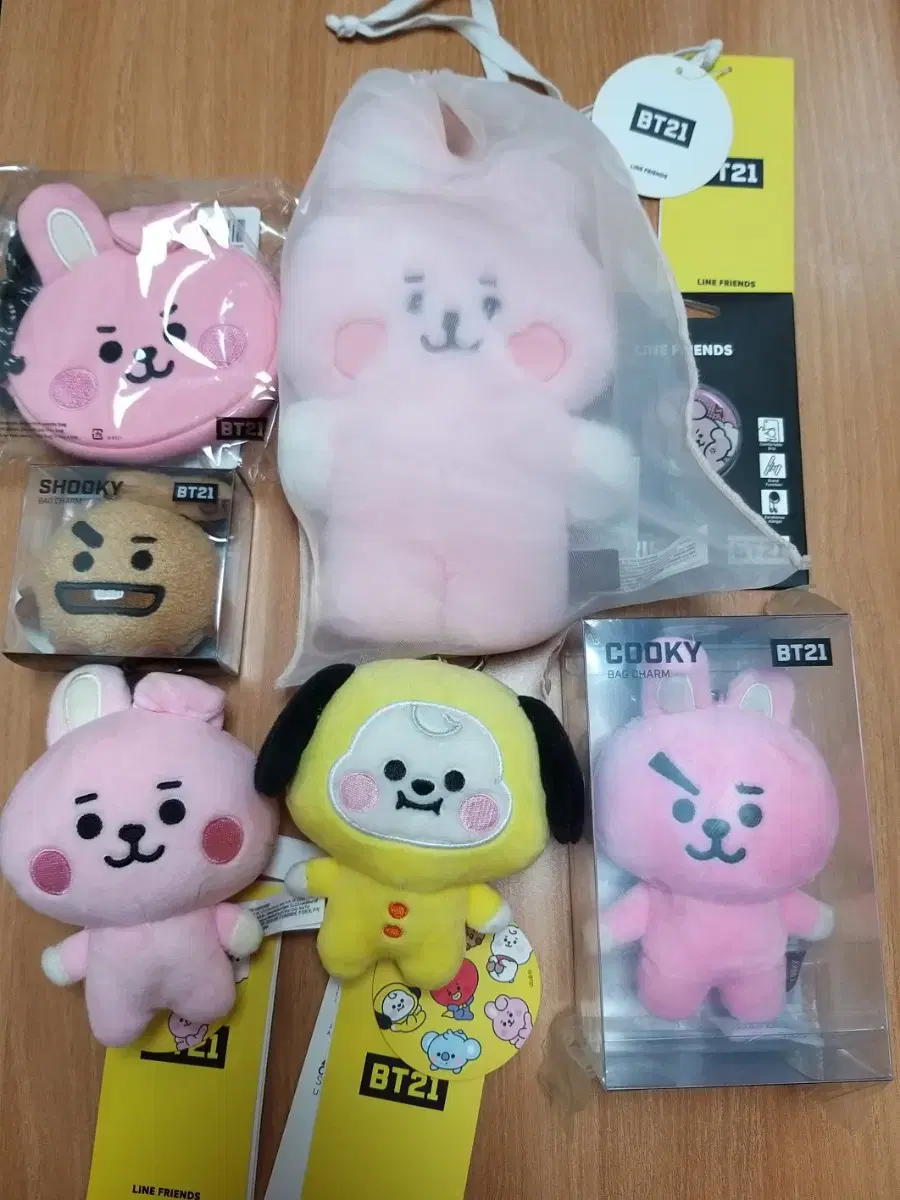 BT21 백참 방탄 인형  쿠키 치미 베이비 플랫퍼