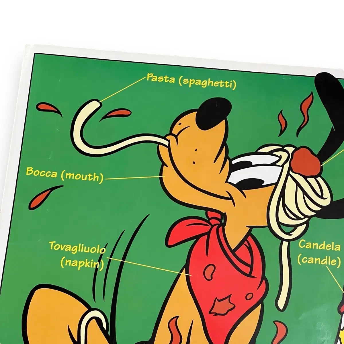 USA Disney "PASTA A LA PLUTO" Poster