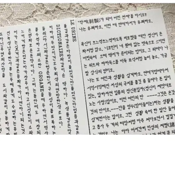 한글 영문 레터링 떡메모지 5종 25매